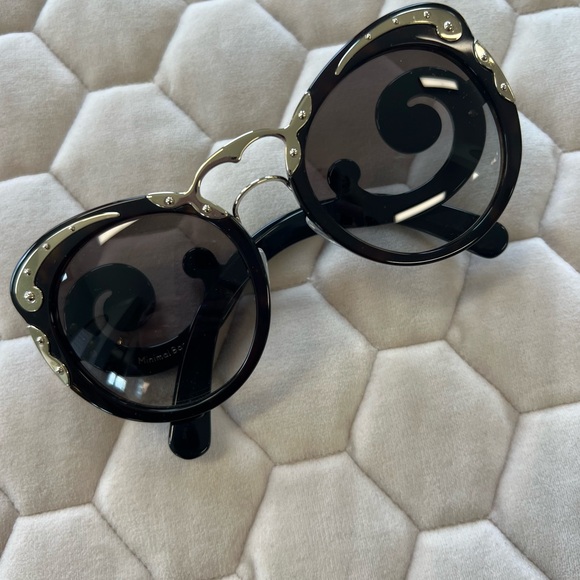 Prada Minimal Baroque Black Sunglasses